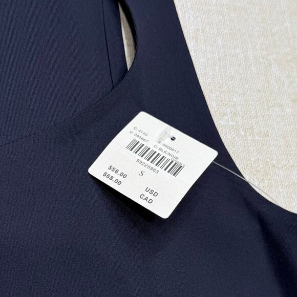 Anthropologie Seamless Laser-Cut Tank Top Black Small - Picture 6 of 9